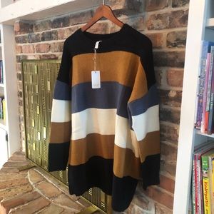 NWT Oversized Striped Sweater